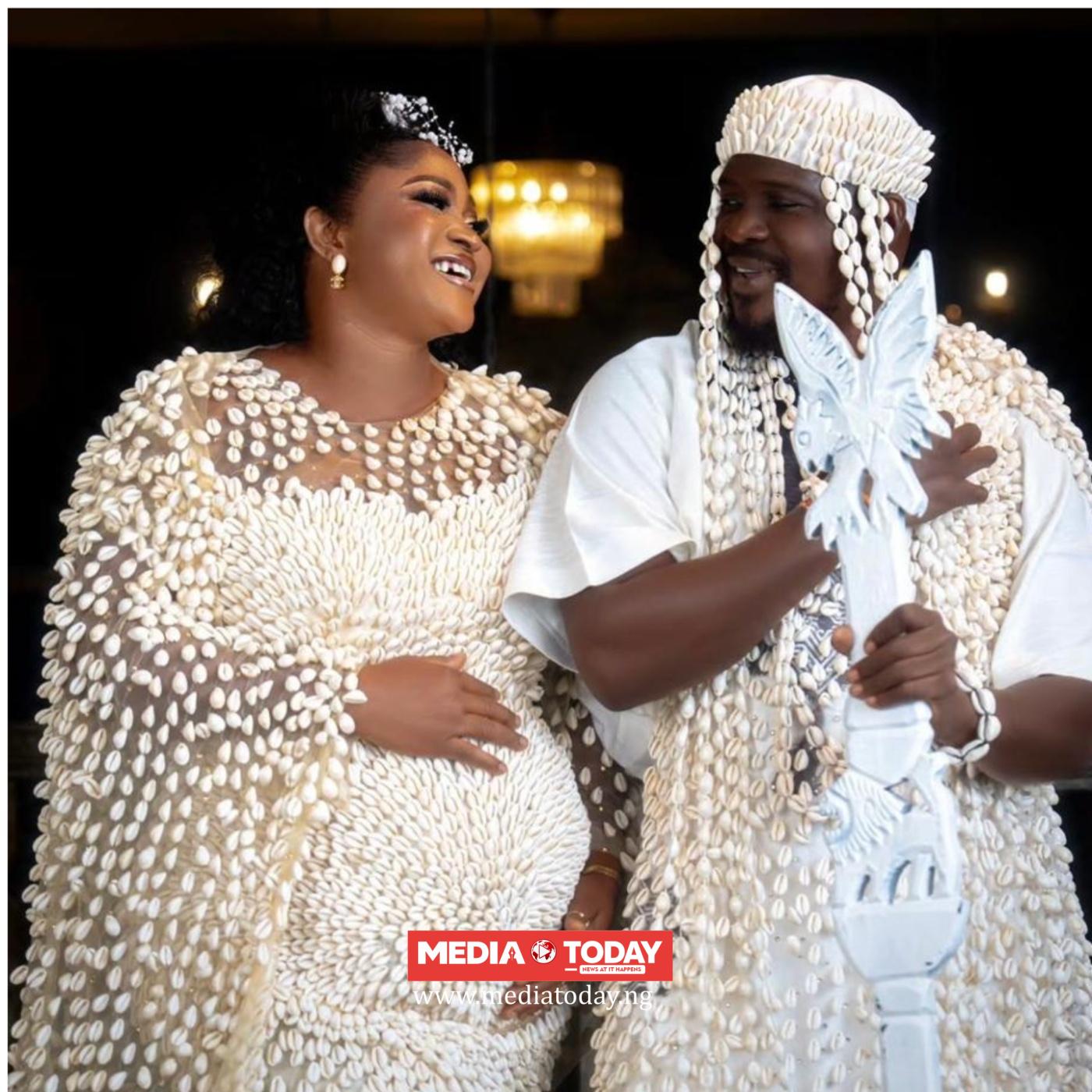 Mixed reactions trail Baba Ijesha, wife Luminee's newborn announcement