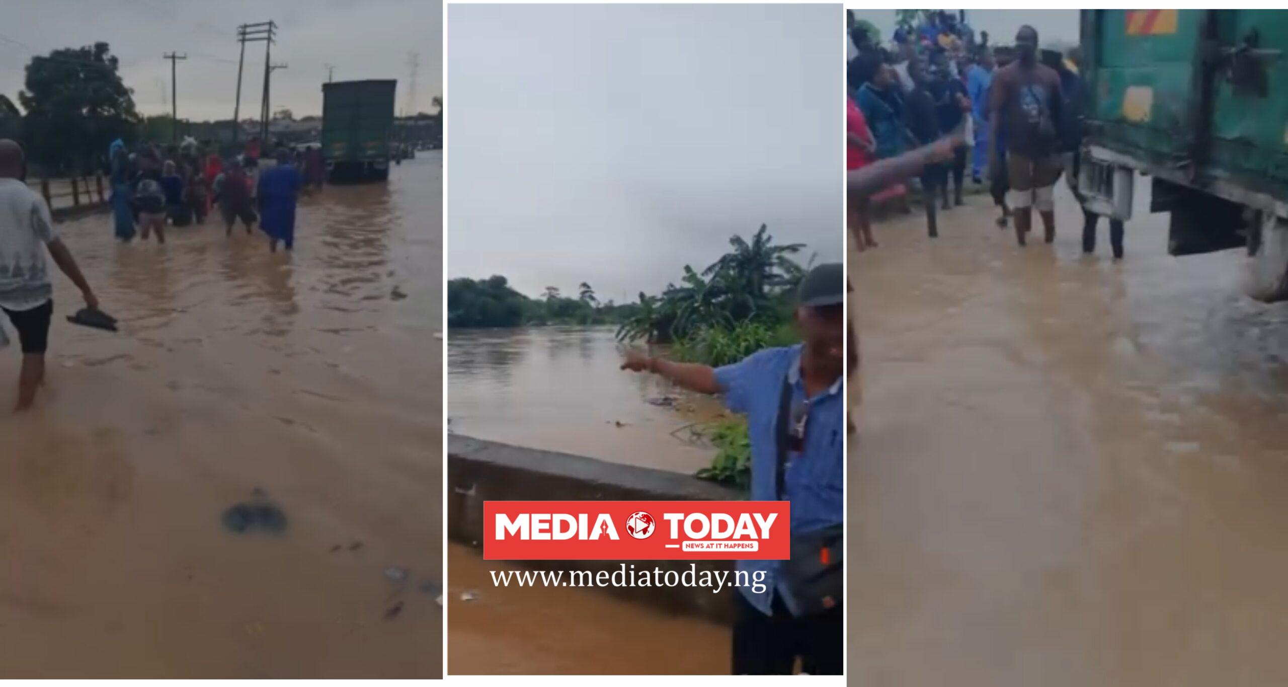 (VIDEO) Flood submerges Ikola, Command bridges as Alimosho residents plead with Sanwo-Olu for urgent help