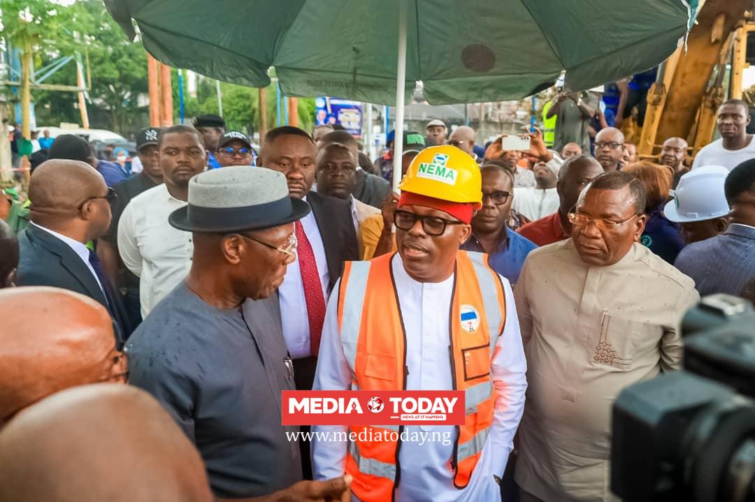 Gov Fubara Seals Off Collapsed Building Site, Orders Investigation