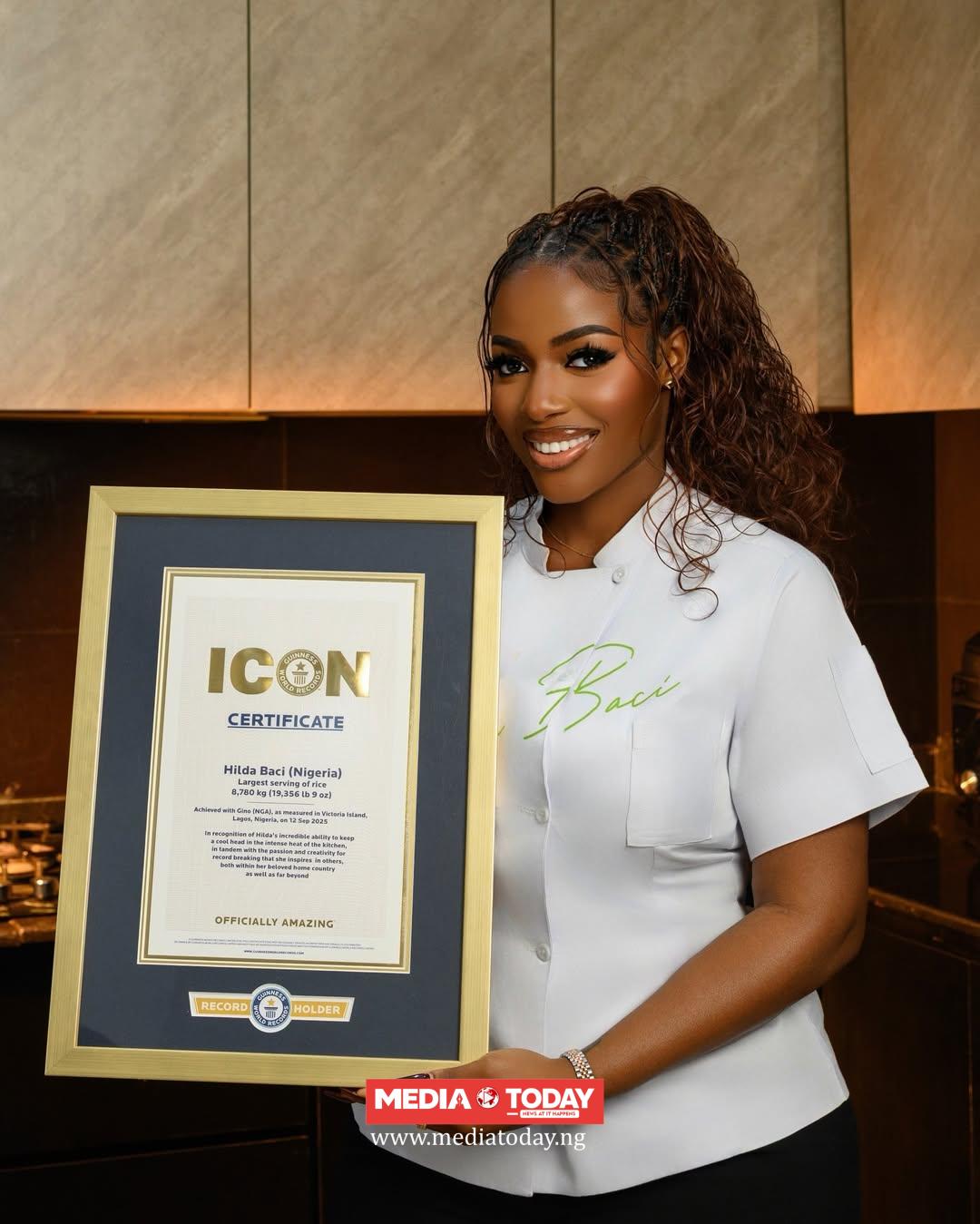 Hilda Baci Receives Guinness World Records Icon Honour
