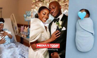 Nollywood Actress Ini Dima-Okojie Announces Arrival Of Baby Boy With Husband