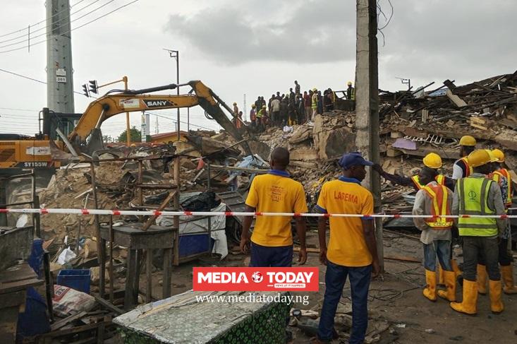 One More Body Recovered in Lagos Building Collapse as Death Toll Rises to Nine