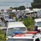 Massive Gridlock as Truck Drivers Block Lagos-Ore-Benin Expressway Over Alleged Police Extortion