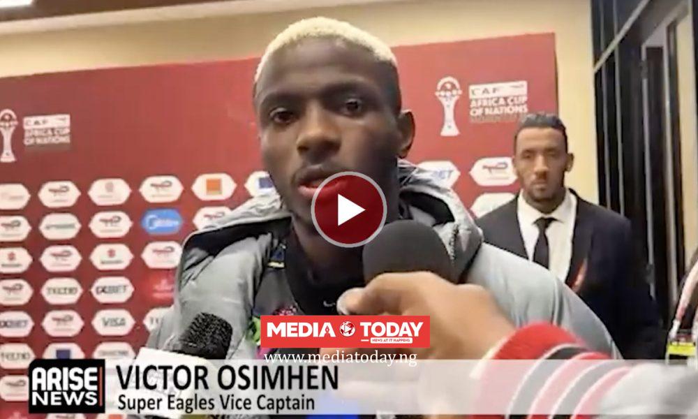 Osimhen Shrugs Off Pressure Ahead Of Nigeria-Morocco AFCON Semi-Final – Arise News