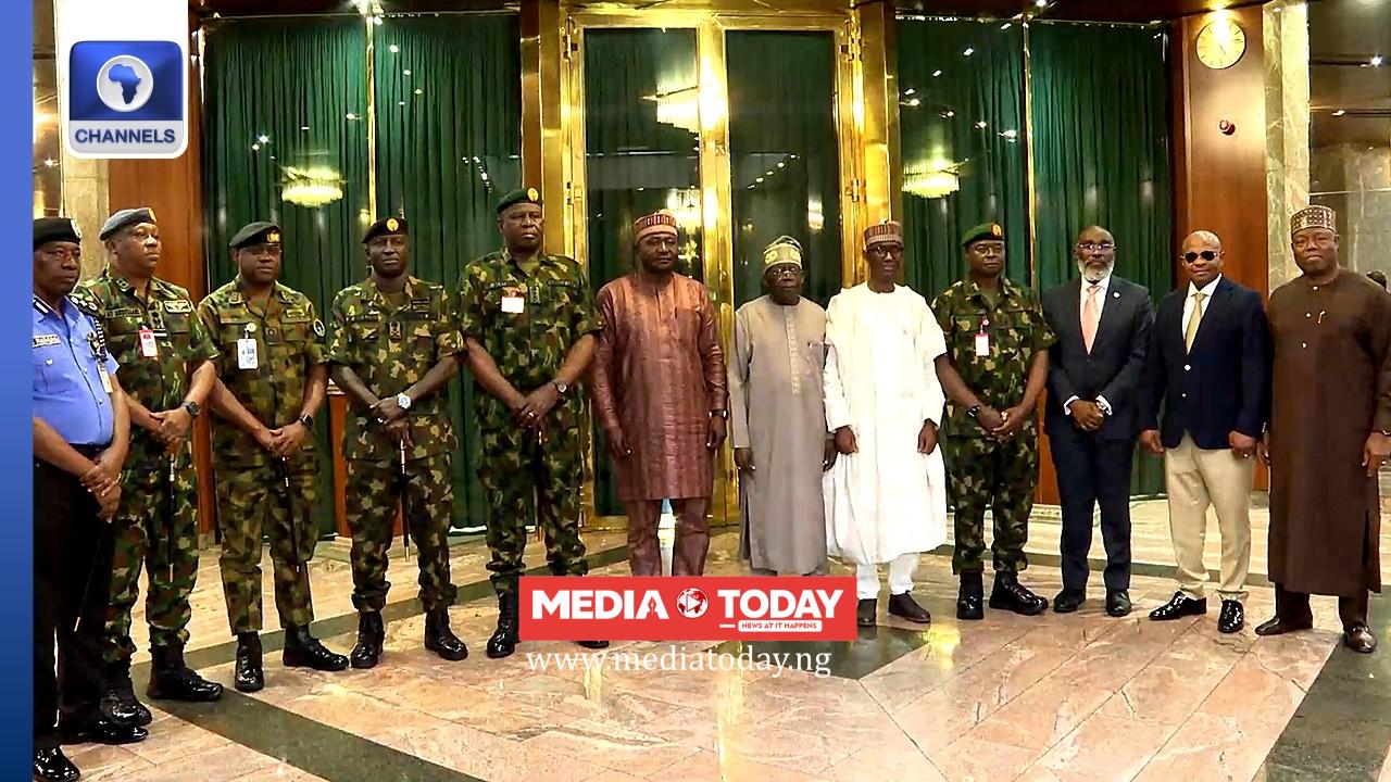 VIDEO: President Tinubu Meets With Security Chiefs, Review Strategies