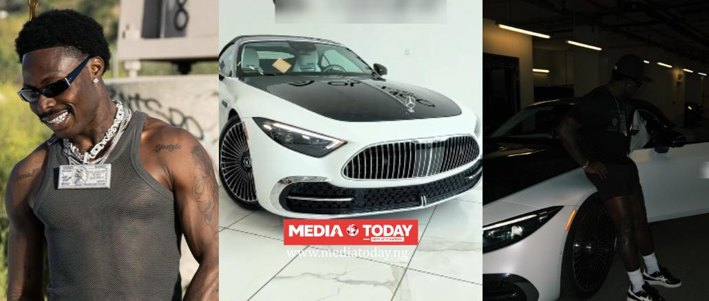 Asake Flaunts New Maybach Days After First Lady Calls On Musicians To Support The Less Privileged