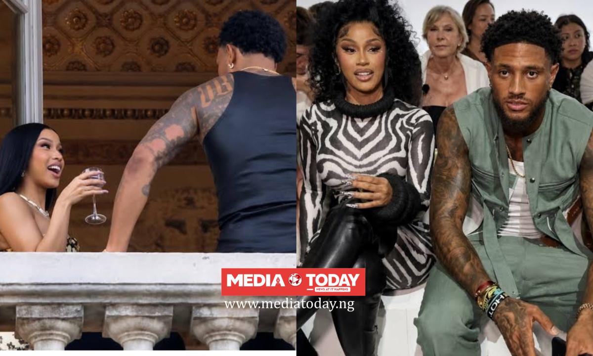 Cardi B sparks relationship rumours with Nigerian goalkeeper, Maduka Okoye in Paris [VIDEOS]