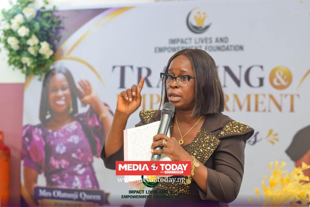 Founder of Impact Life and Empowerment Foundation, Mrs. Olatunji Queen,
