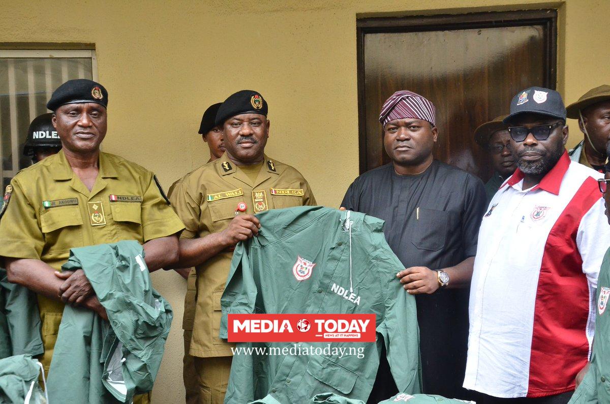 LSSTF Equips NDLEA Lagos Command with 100 Raincoats, Bulletproof Vests, and Helmets