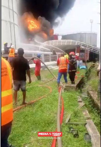 Two Firefighters Hospitalised as Fire Guts Top Floor in Lagos