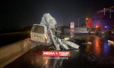 10 Die, Six Injured as Two Escaped Unhurt in Truck-Bus Collision on Ibadan-Lagos Expressway