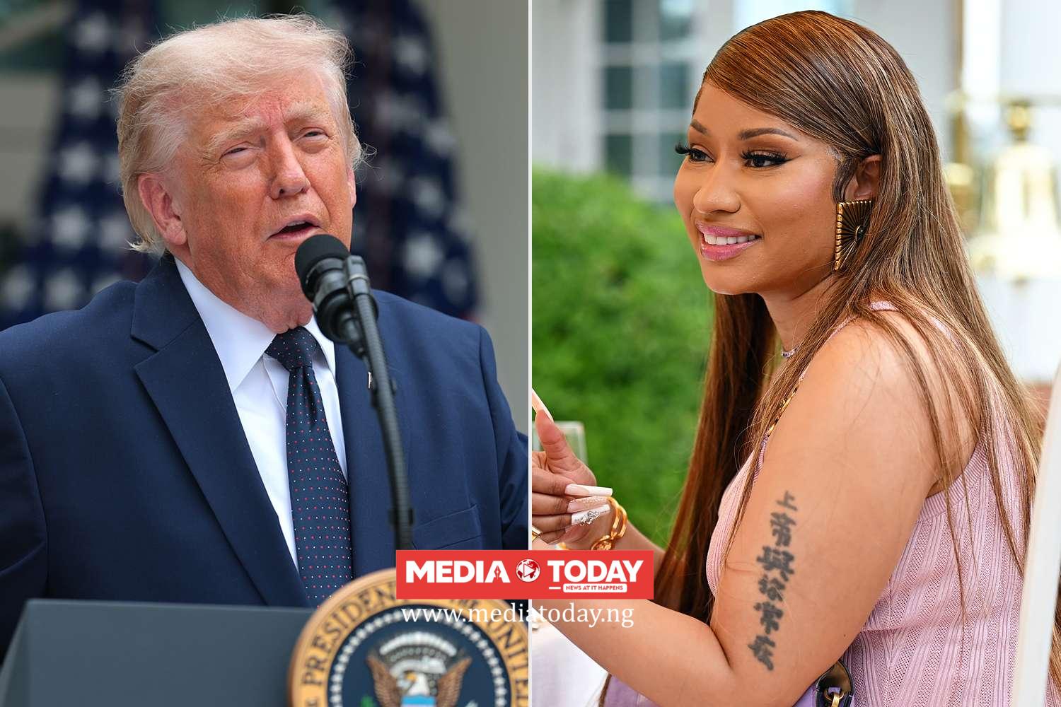 Nicki Minaj is so hot - Trump says at White House event