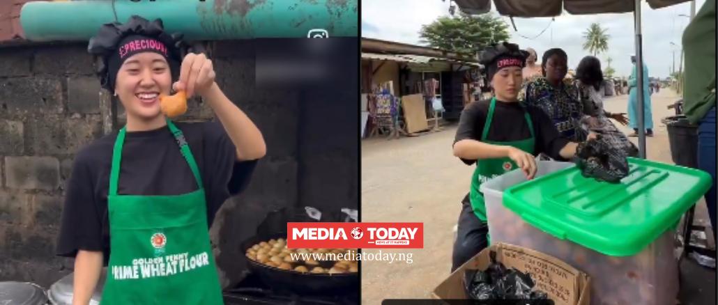 “I Made ₦30,000 In Just 3 Hours Selling Puff-Puff In Nigeria”- Oyinbo Lady Sparks Buzz Online