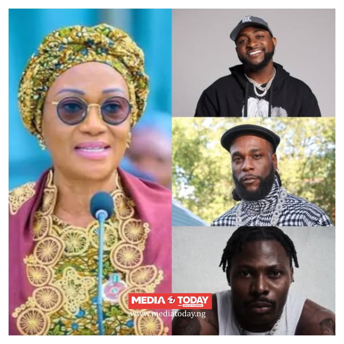 'Burden on government huge' - Remi Tinubu tells Burna Boy, Davido, Asake to help poor Nigerians [VIDEO]
