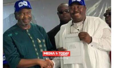 Sharafadeen Alli receives INEC form as APC Oyo guber candidate