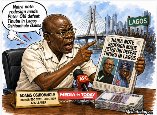 Naira note redesign made Peter Obi defeat Tinubu in Lagos - Oshiomhole claims