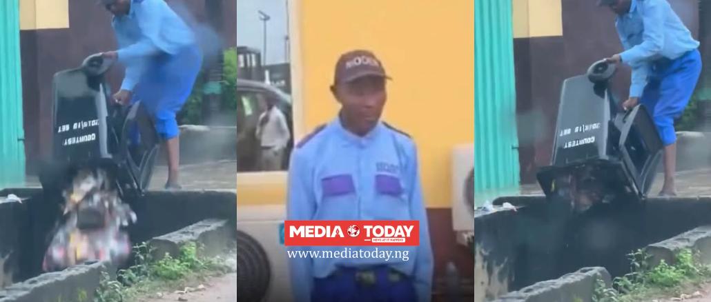 56-Year-Old Security Man Arrested for Allegedly Dumping Refuse Into Drainage Channel in Ikorodu