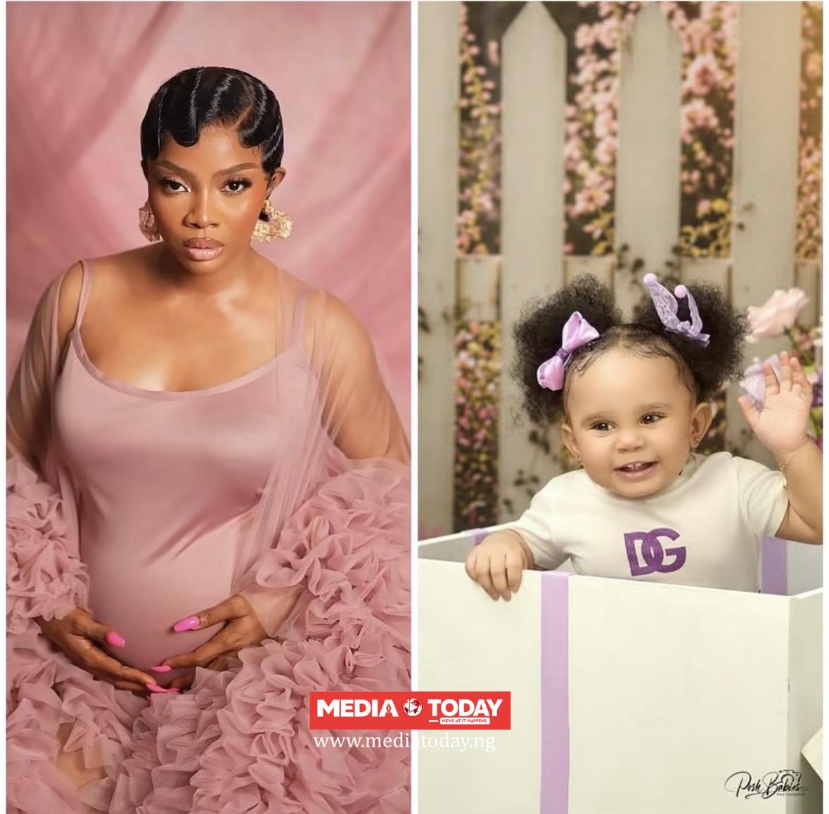 Toke Makinwa finally reveals daughter’s face