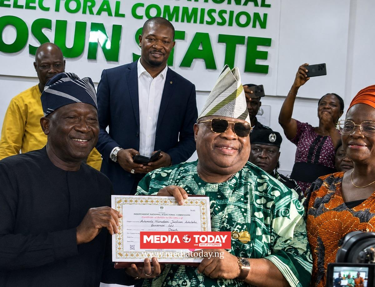 Adeleke Gets Certificate Of Return, Cements Second-Term Victory
