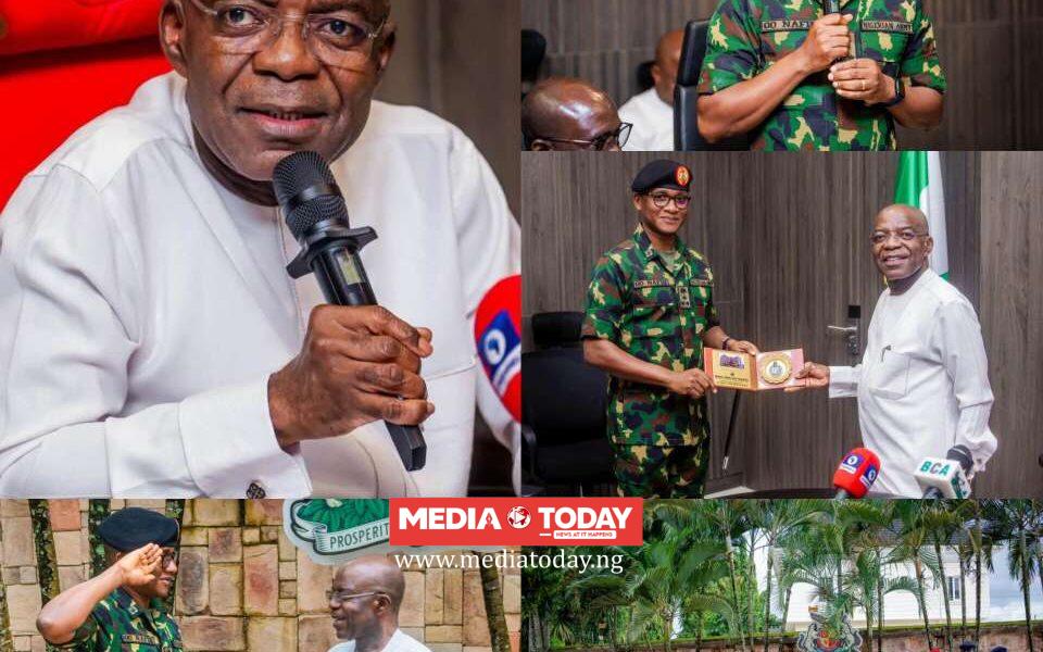 NYSC DG, Brig. Gen. Olakunle Nafiu H‌ails Ott⁠i Over Peaceful Environment for‌ Corps Me‍mber⁠s in Abia