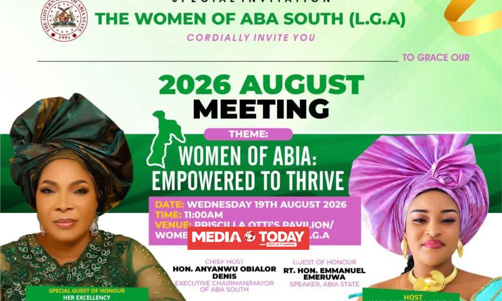 Aba South Women Set for 2026 August Meeting, to Pro‌mote Empo‌w‍erment and Growth