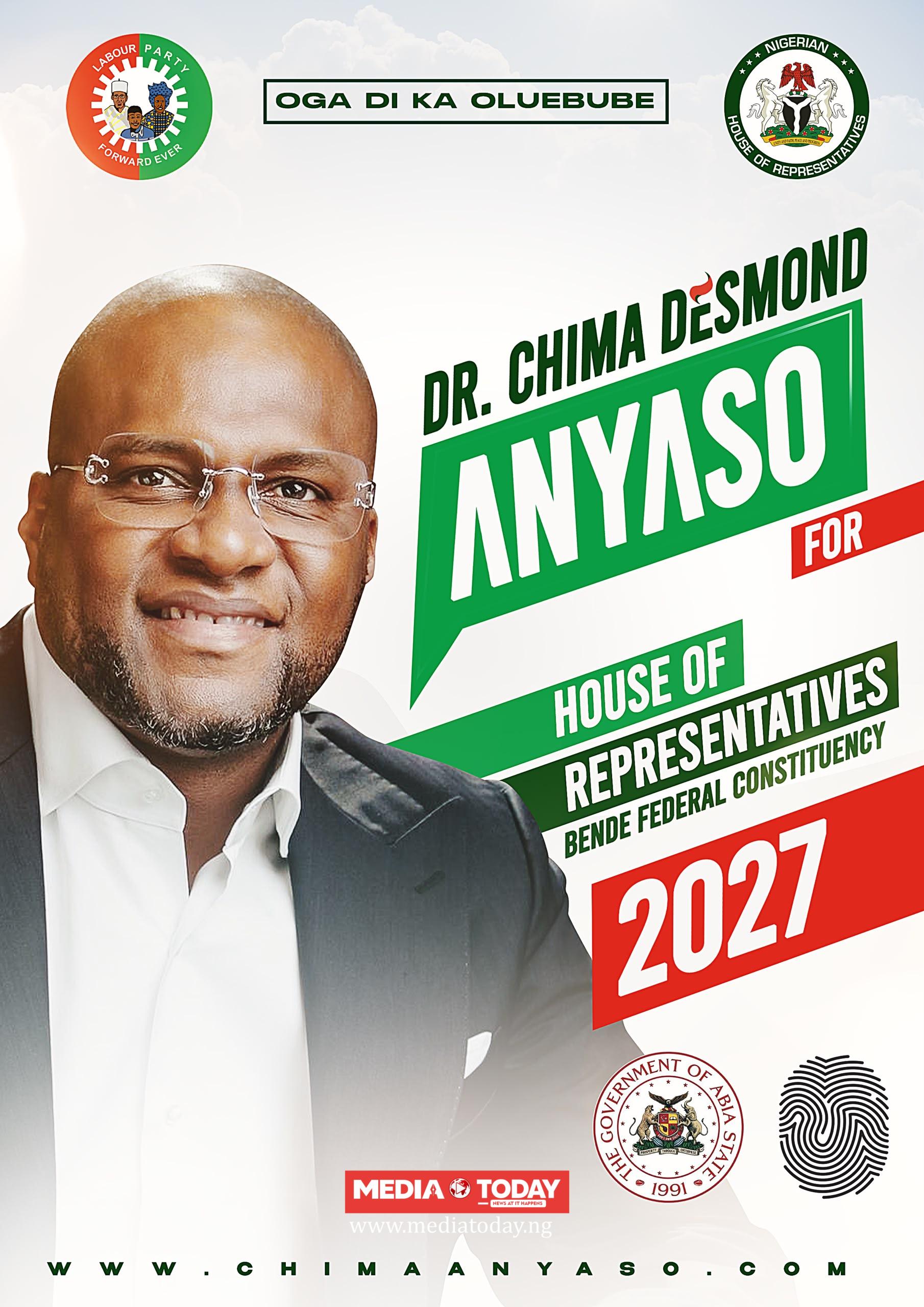 Chima Anyaso Launches 2027 Campaign for Bende Reps Seat
