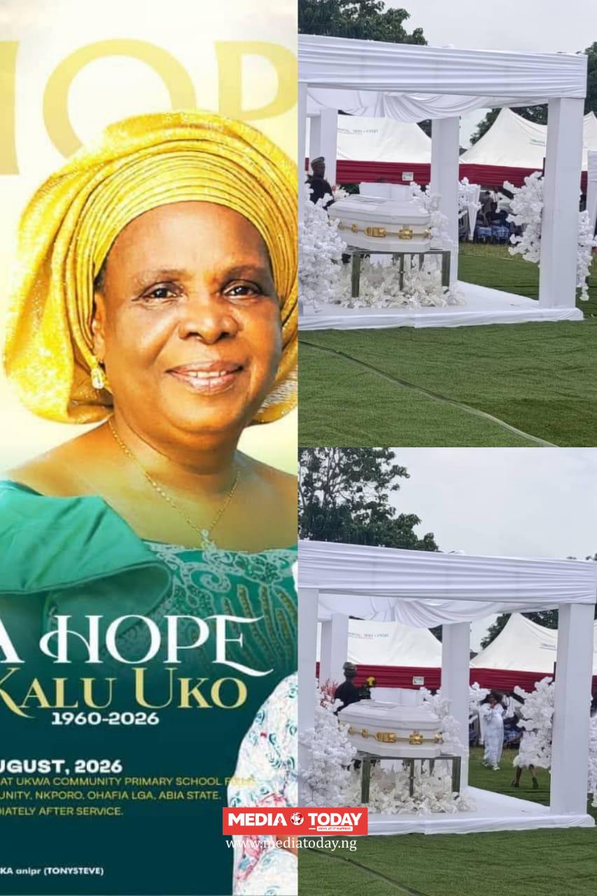 Ude Oko Chukwu Pays Final Tribute to Late Mrs. Hope Uka Kalu Uko