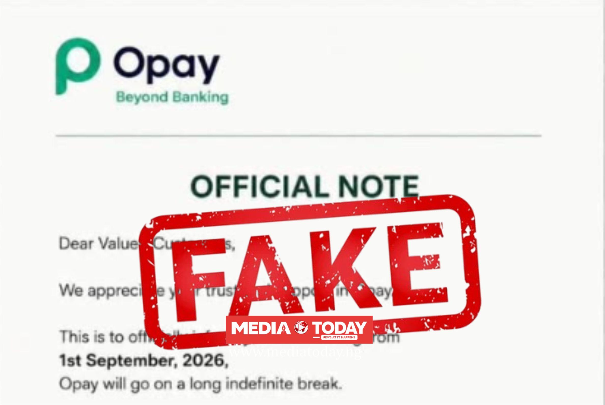 OPay Reacts to Viral Shutdown Rumour