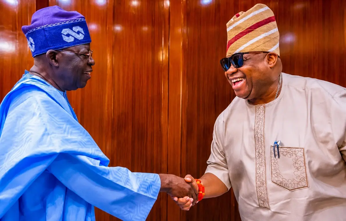 Tinubu, Adeleke Meet At Aso Villa