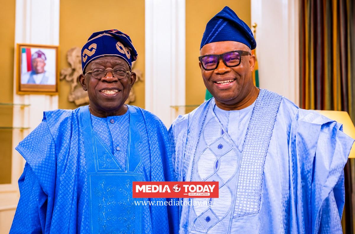 Tinubu, Akpabio Meet At Villa