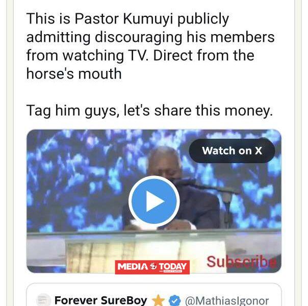 ₦1m C⁠hallenge Resur⁠faces O‍ld Kumuyi Video on Deeper L⁠ife’‍s Television Ban De⁠bate