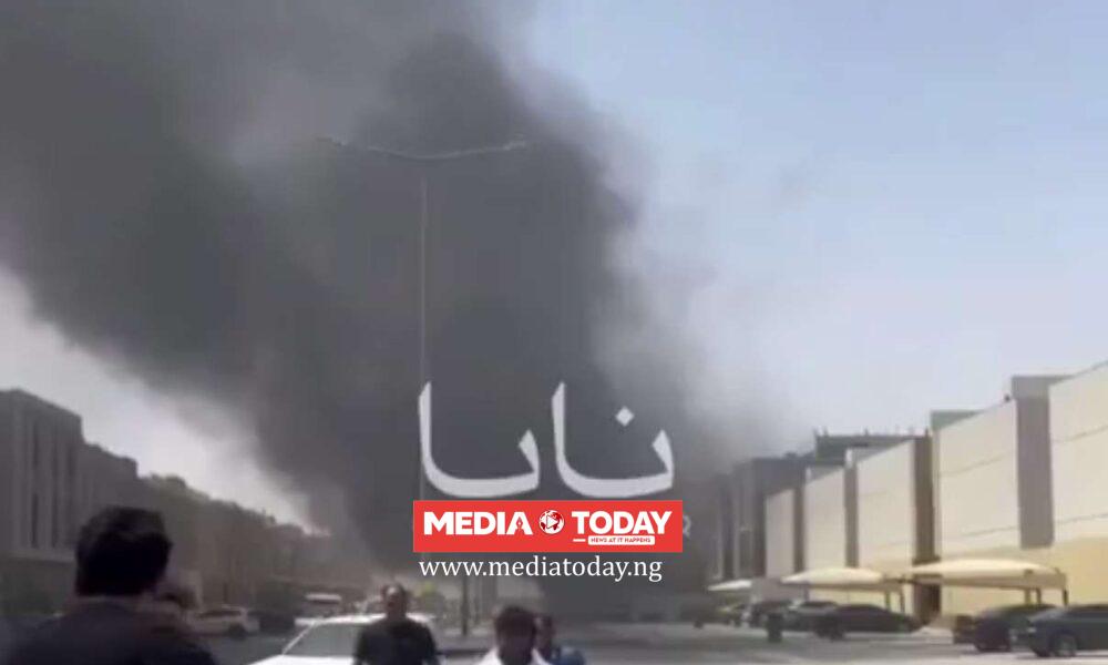 Smoke Rises Over Saudi Arabia's Riyadh Major Airport, After Repor⁠ted Houthi Drone Attack on Airport