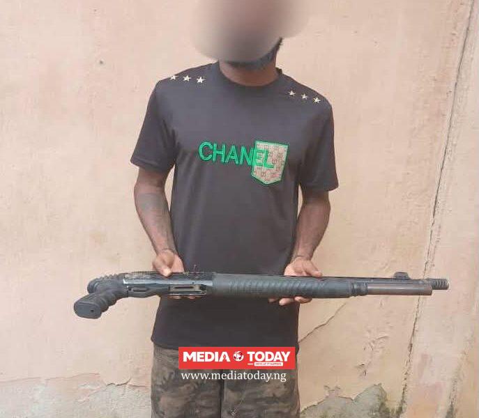 Poli‍ce Arrest 28-Year-Ol⁠d, Ugochukwu Precious Over Alleged⁠ Cultism, Threats; Recover Pump-Action Gun in Ogbor-hill, Aba