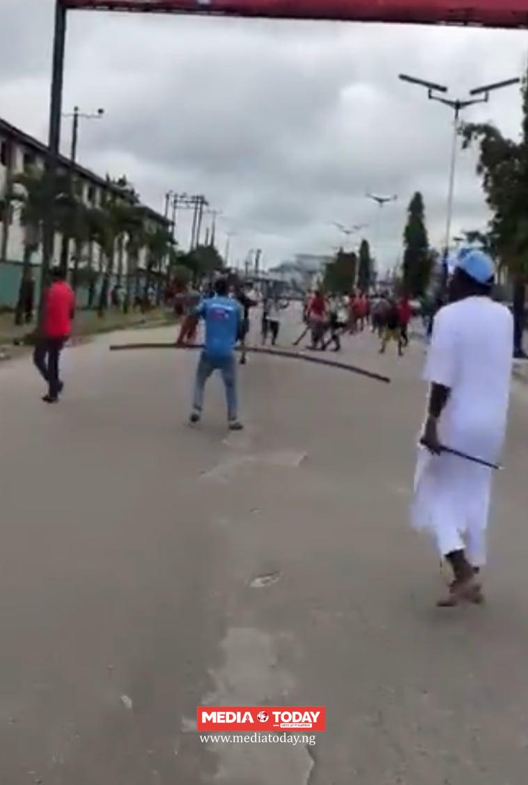 NDC members attacked by thugs during 1 million an march in Warri[VIDEO]