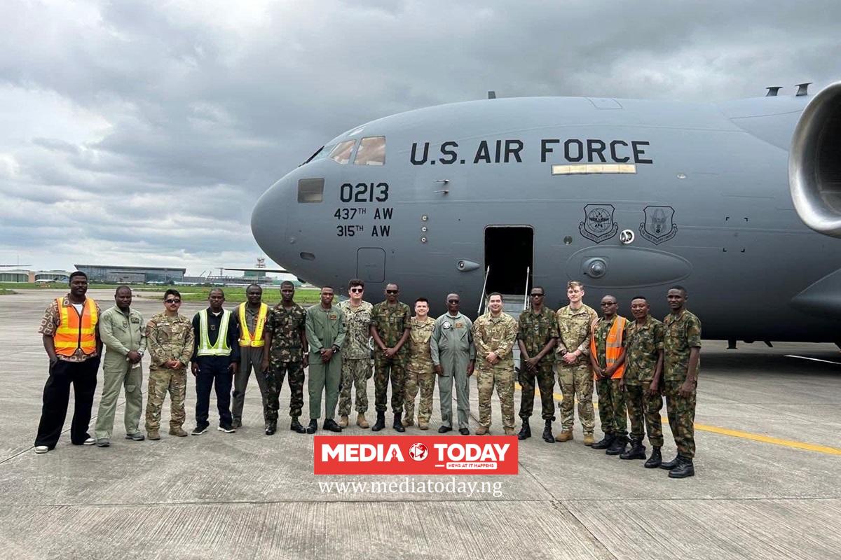 US Boosts Nigeria’s Terror War, Delivers Military Equipment To Air Force