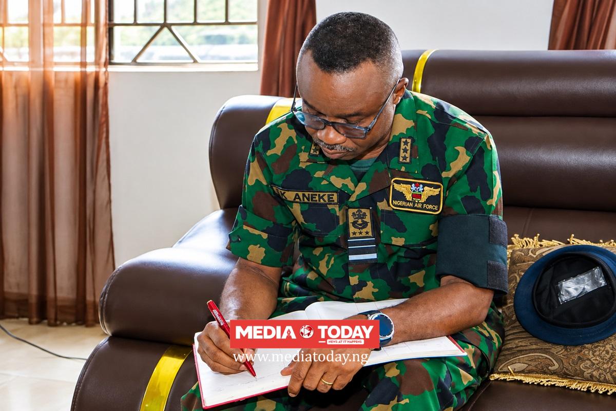 NAF ATR 42 Crash: Air Chief Aneke Leads Recovery Operation At Igbokoda, Vows Thorough Probe