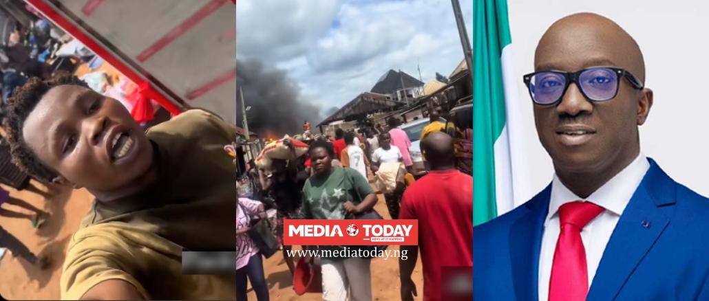“Bad Roads Caused the Tanker Accident”- Edo Residents Call Out Governor Okpebholo After Oluku Market Fire