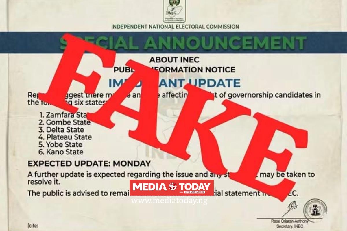 INEC Disowns Notice On Candidates in Zamfara, Kano, Delta, Three Others