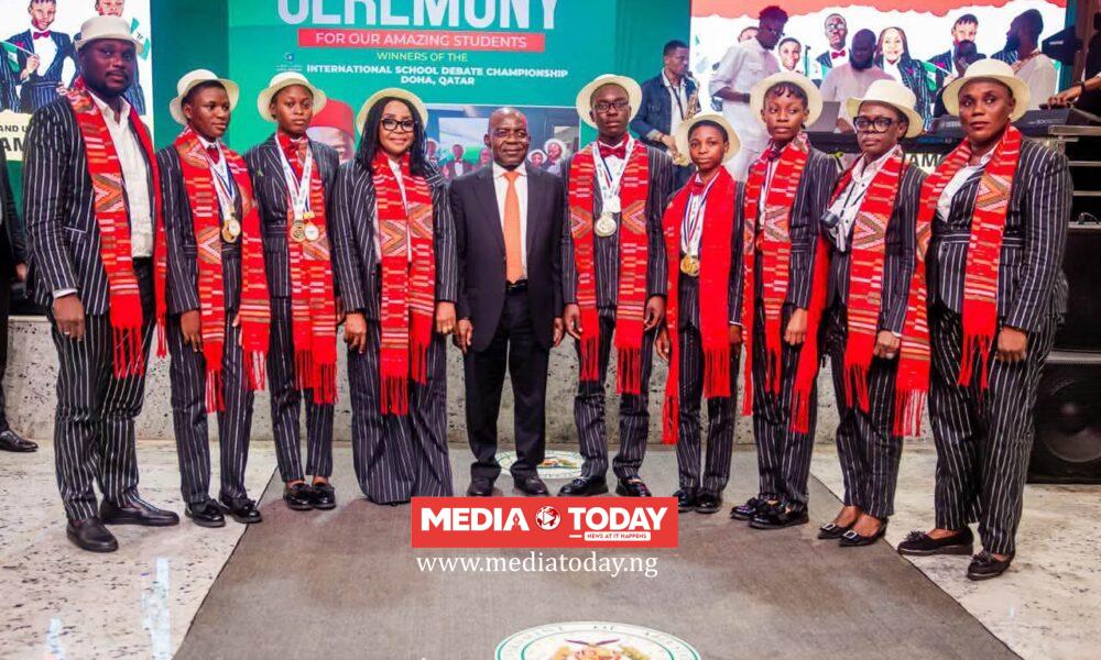 When You Do Wel‍l, We Celebra⁠te Y⁠ou — Gov. Alex Ot⁠ti Affirms, Rewards Qatar⁠ Debate Champions With ₦1m Each, Off‍ers Ca‌pt‌ain Full Universit‍y Schola‌rsh‍ip