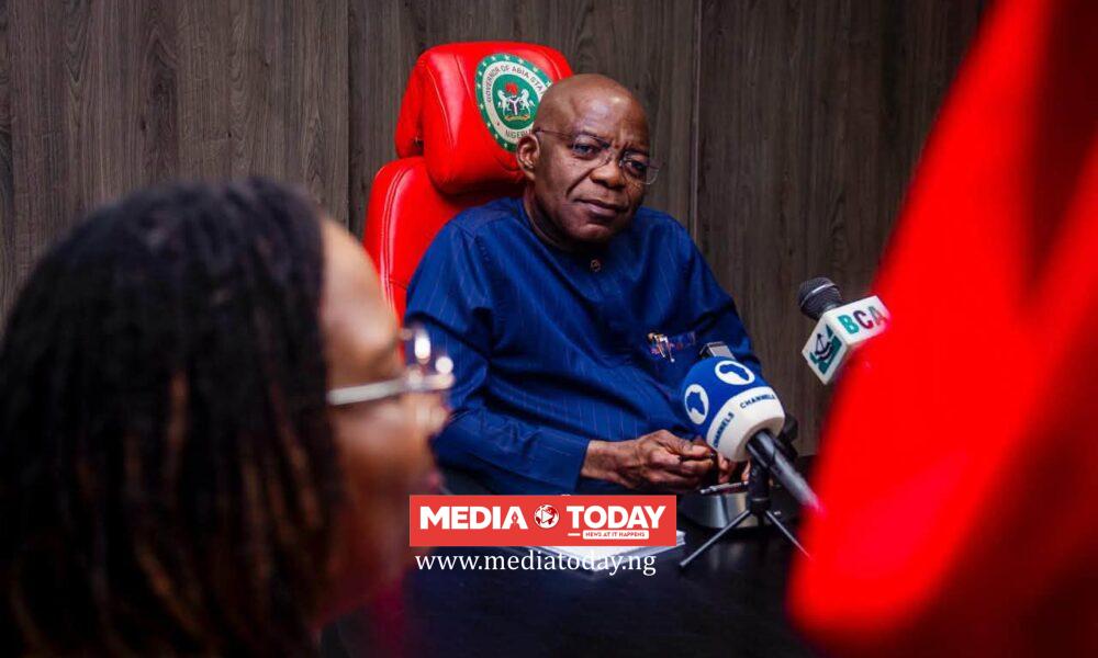 PRESS RELEASE: GOV. OTTI MOVES TO SOLVE ACCOMMODATION CHALLENGE OF FEDERAL INFORMATION CENTRE, AS FEDERAL PERM. SEC. COMMENDS OTTI'S ACHIEVEMENTS.