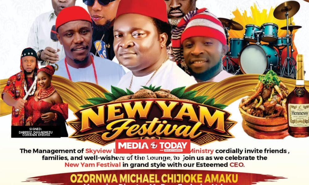 Skyview‌ Loung‍e Set to Light Up Aba as New Yam Fe‍st‍iva⁠l Ce‌lebration Holds This Saturday