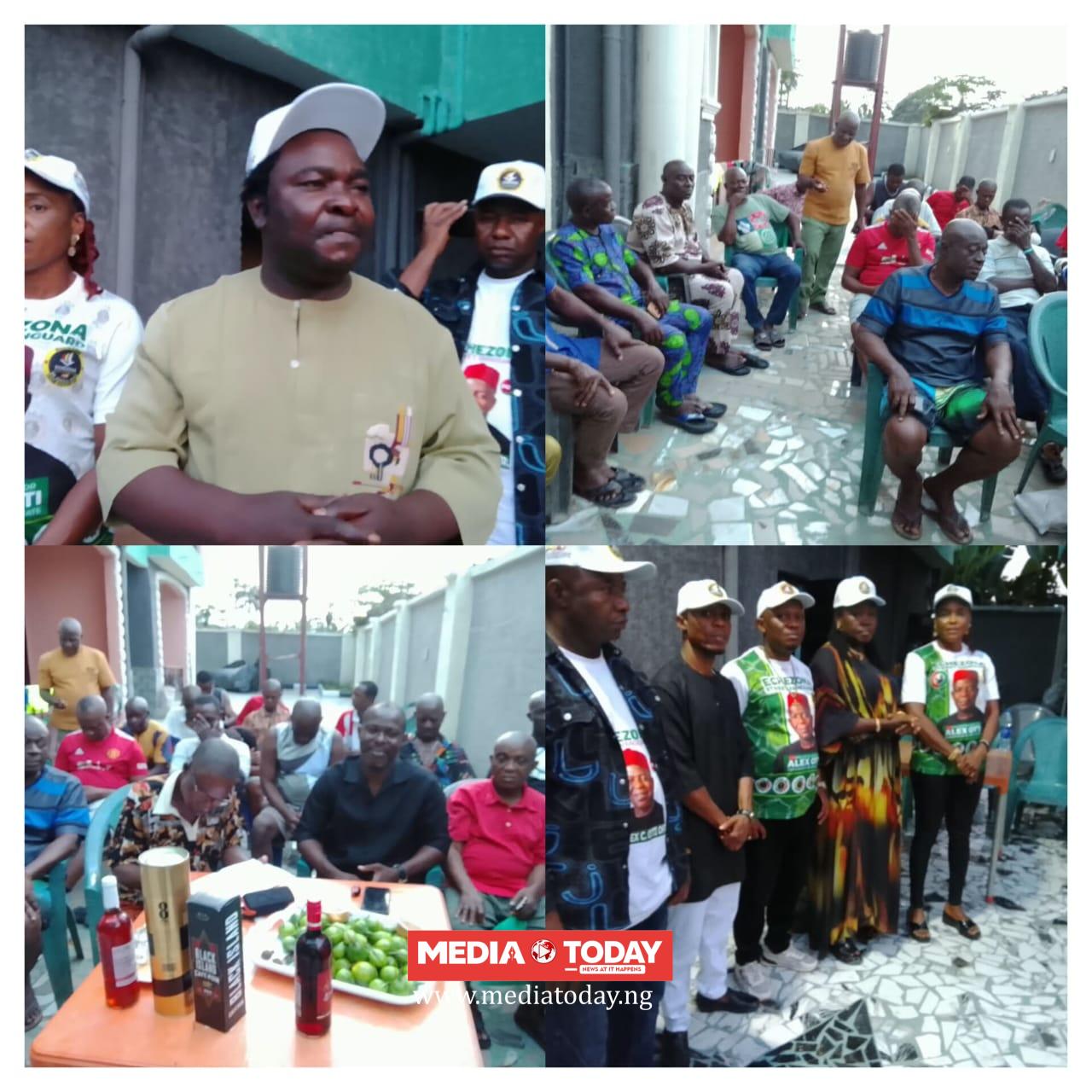 ECHEZONA STREET VANGUARD FOR DR. ALEX CHIOMA OTTI, STATE LEADERSHIP PAYS COURTESY AND ASSESSMENT VISIT TO UMUOBA ROAD FACE 2 CHAPTER