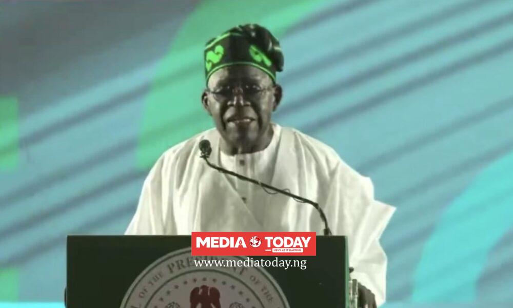 President T‌i‌n‌ubu Suffers Gaffe at APC C⁠ampaign Council Ina⁠uguration‌, Mistakenly Refers to Himself as Governor
